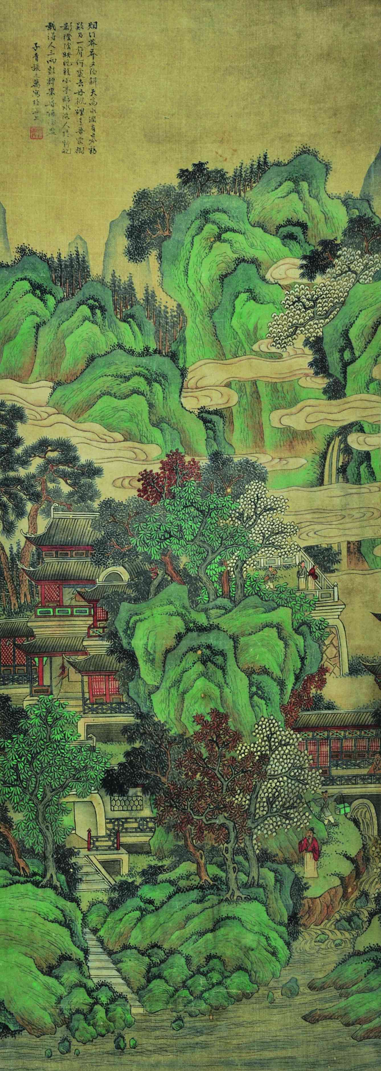 张之万（款）	山水画