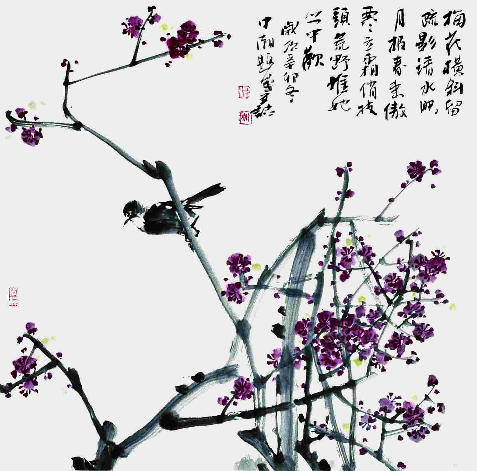 江中潮 花鸟 