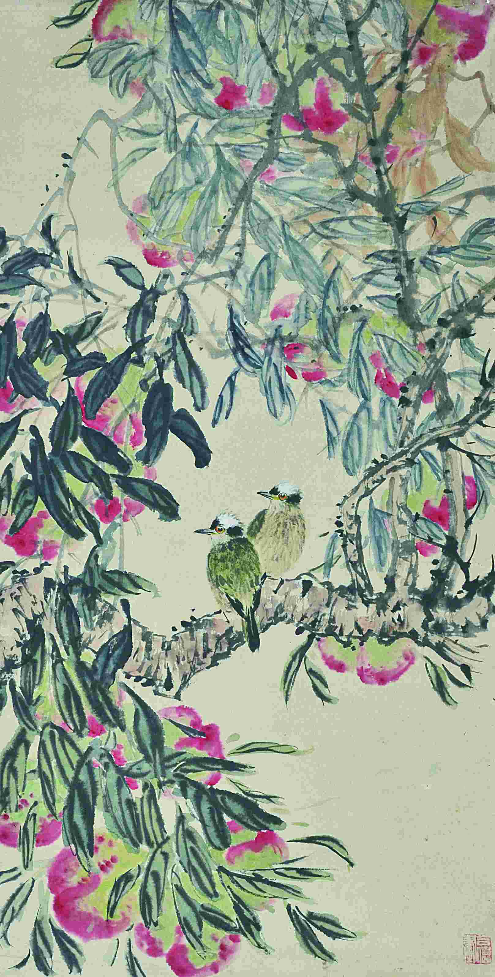 赵合俦 花鸟四条屏 
