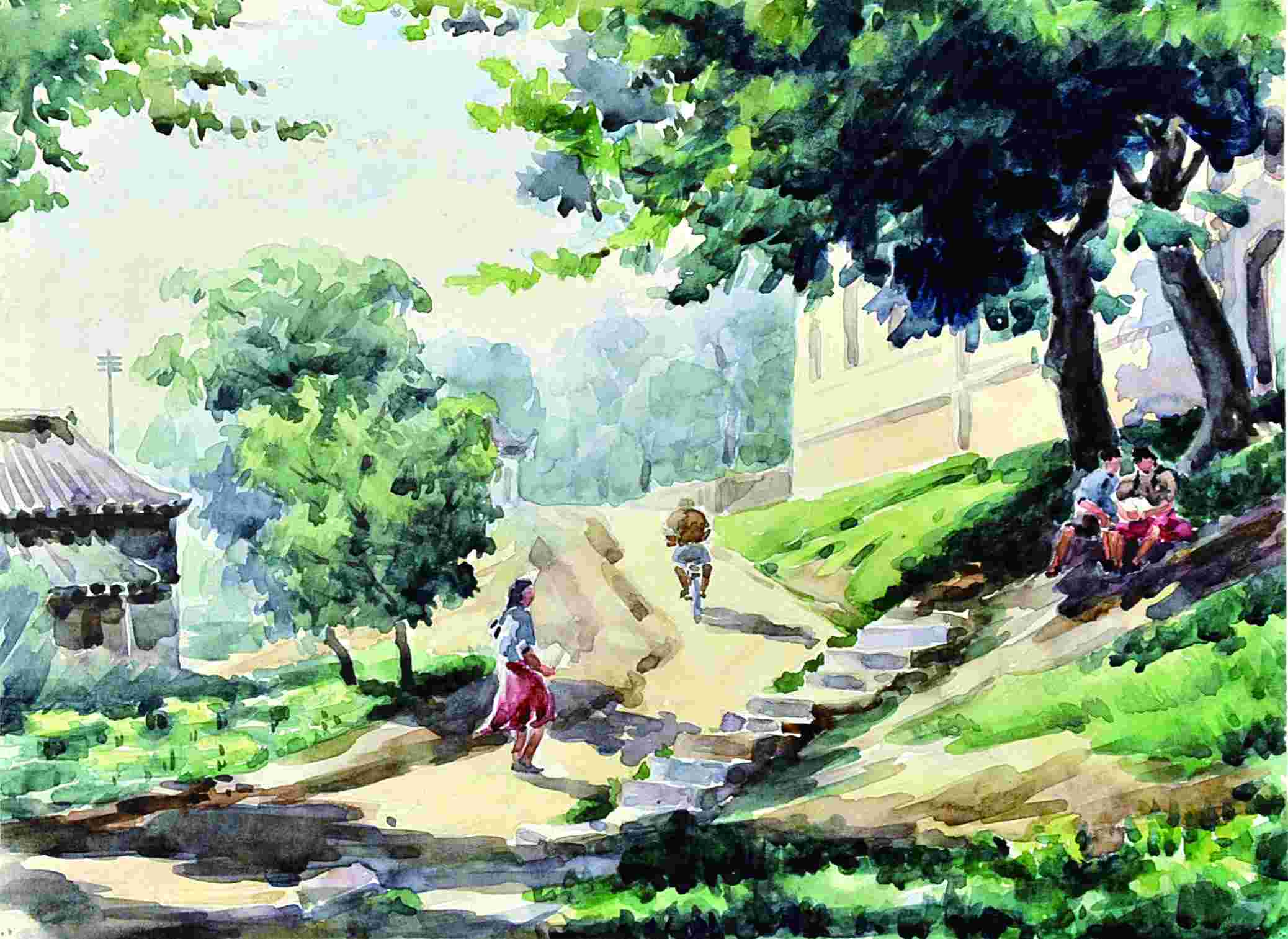 冯中衡 风景水彩