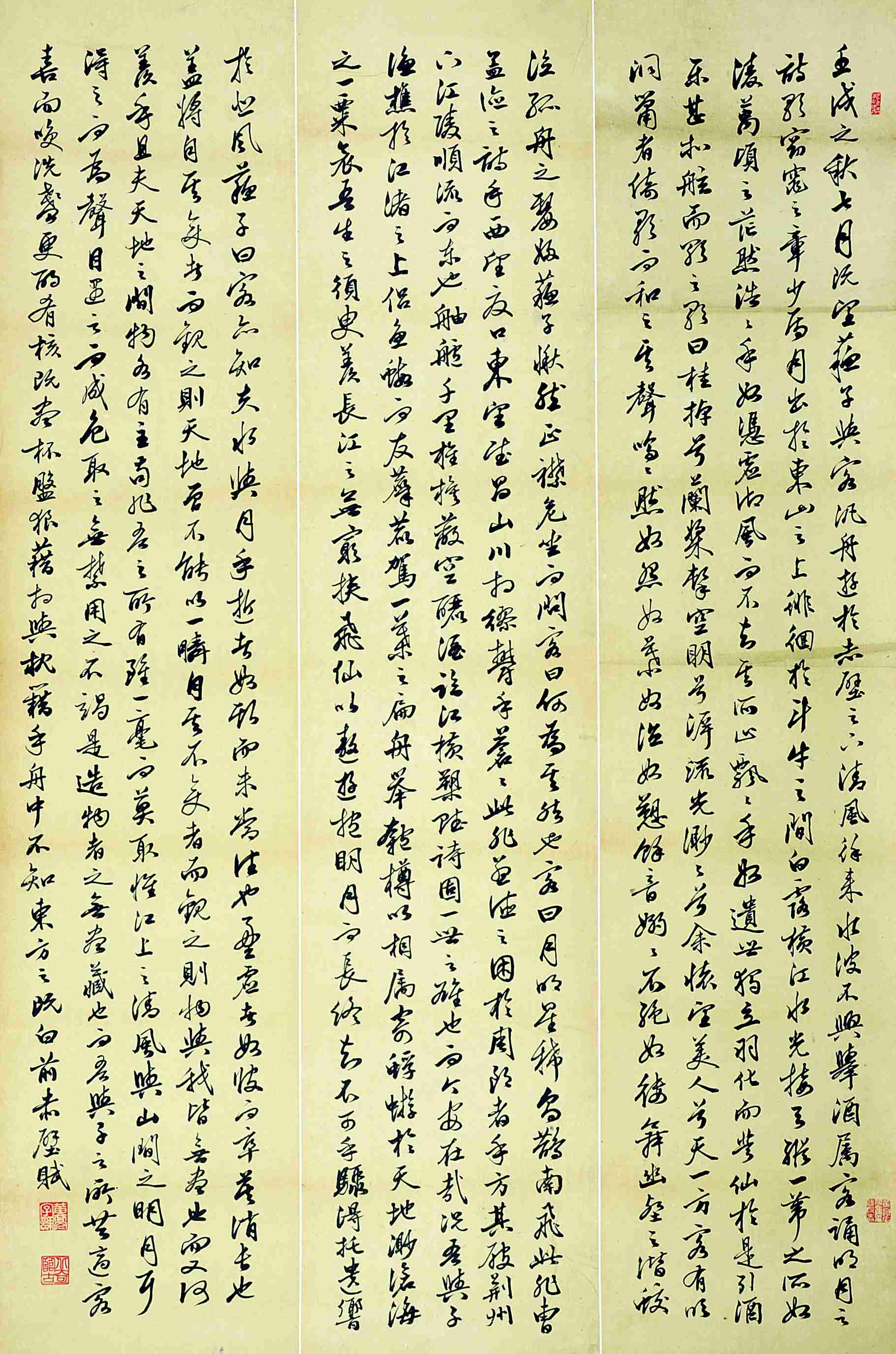 黄亮  书法—赤壁赋 