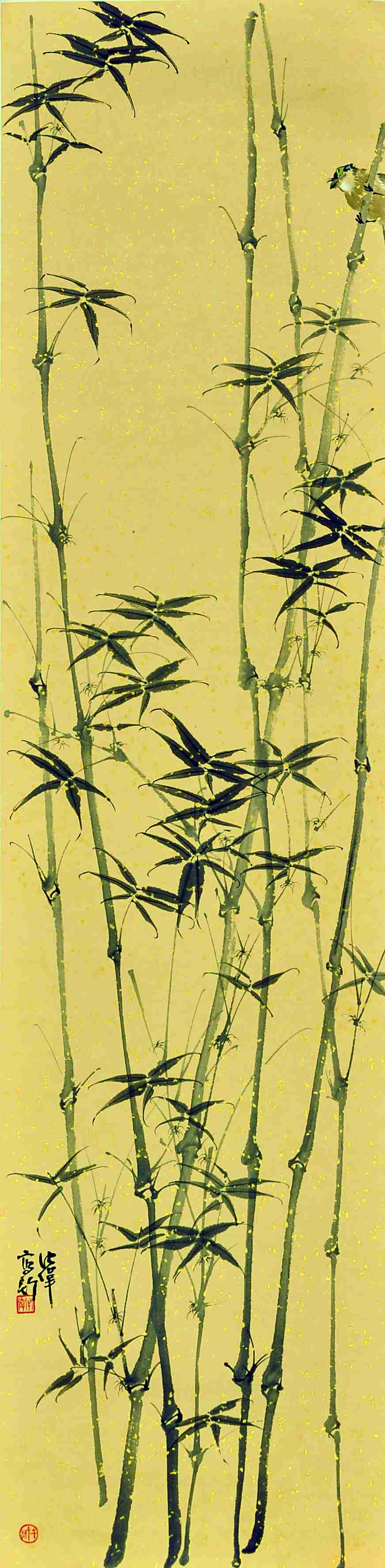 沈伟  清竹花鸟（二）