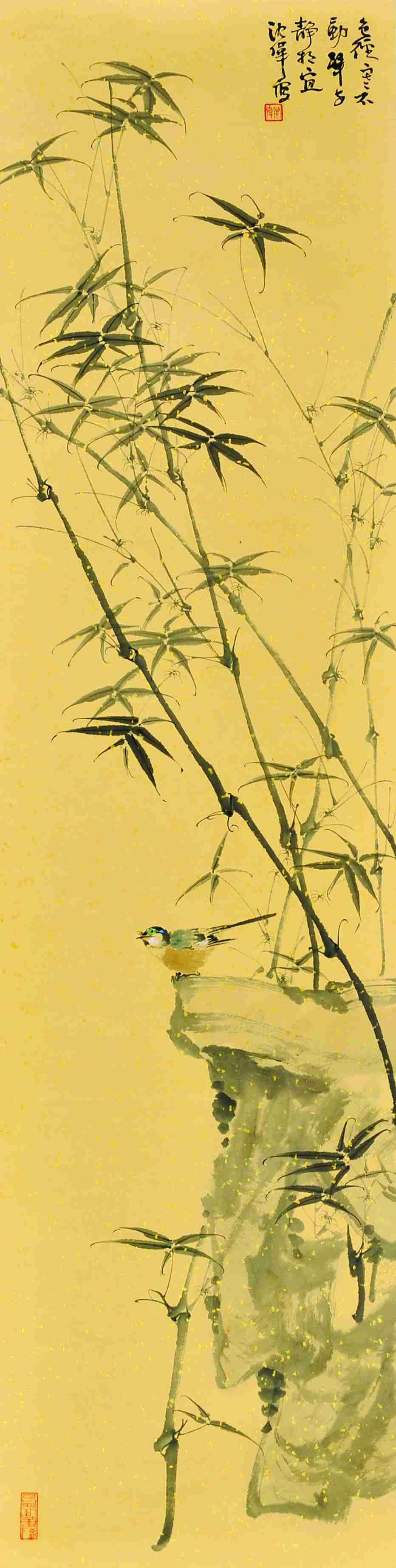 沈伟  清竹花鸟（一）