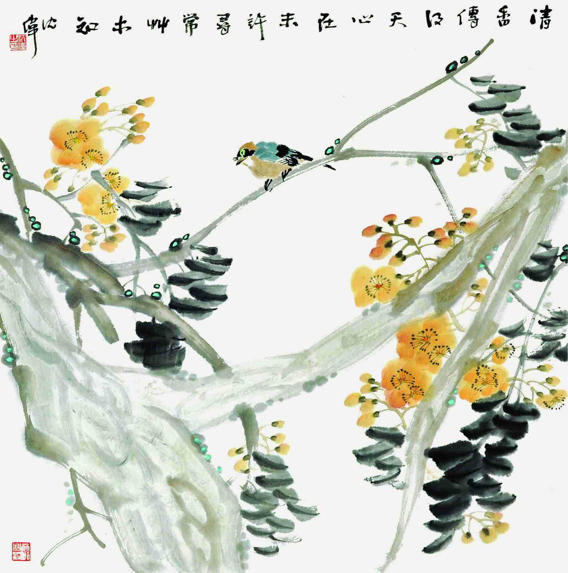 沈伟	花鸟	