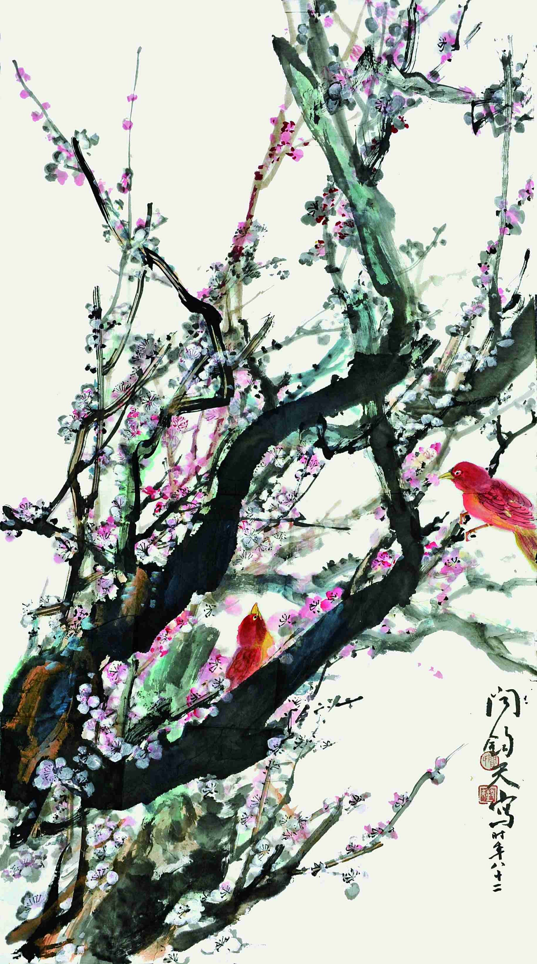 闻钧天	喜上梅梢