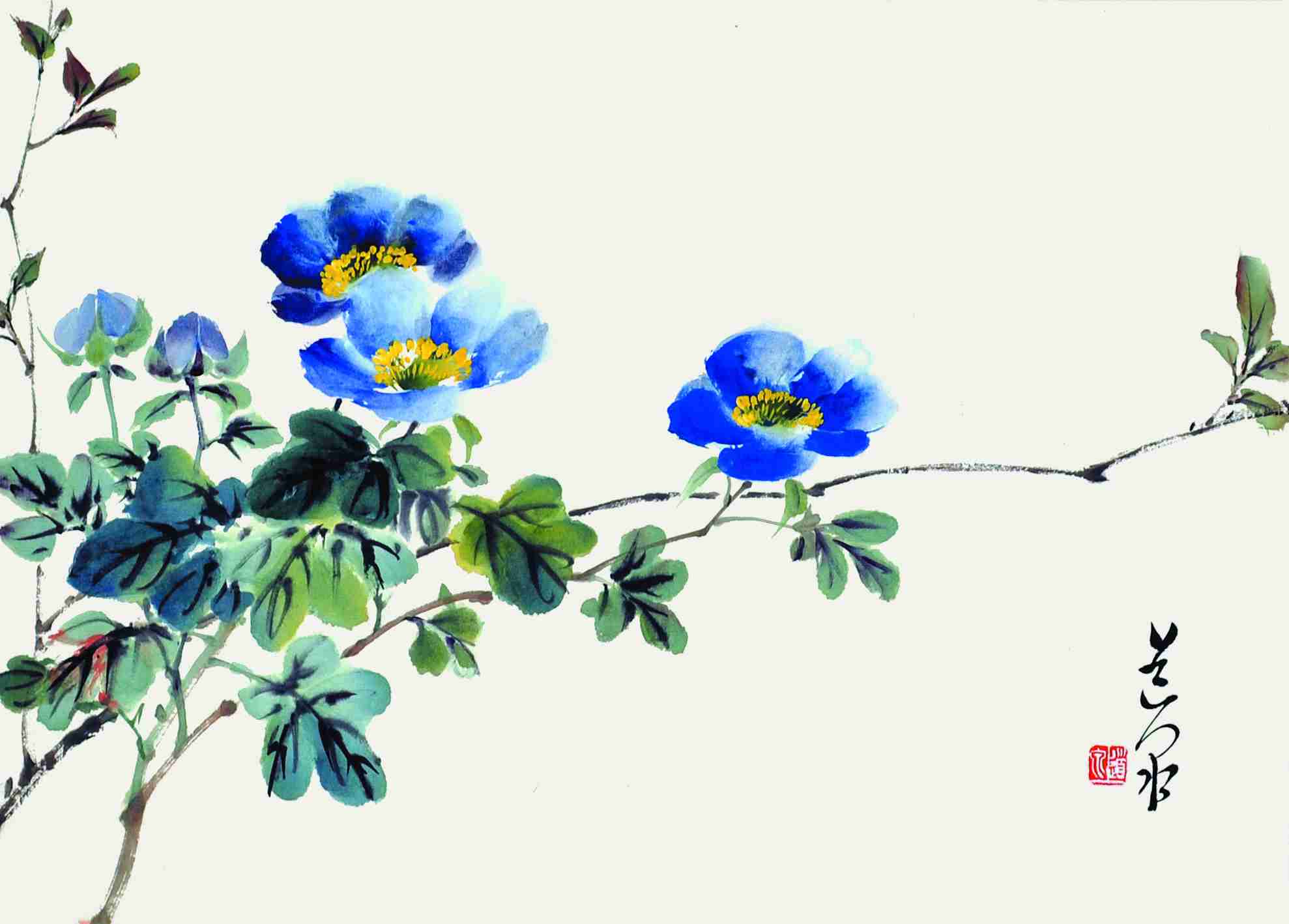 钟逍泉	花卉	