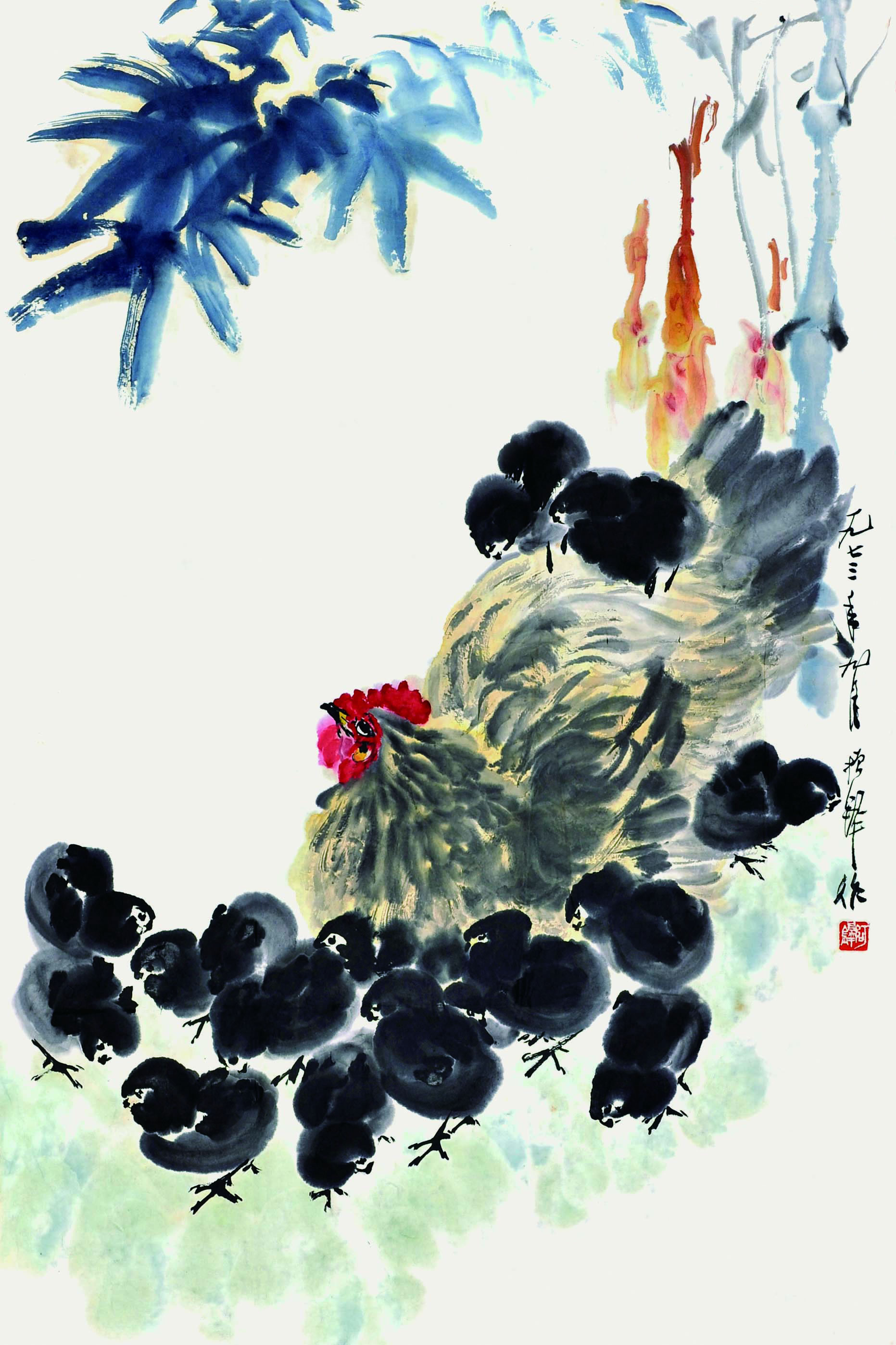张振铎	教子图