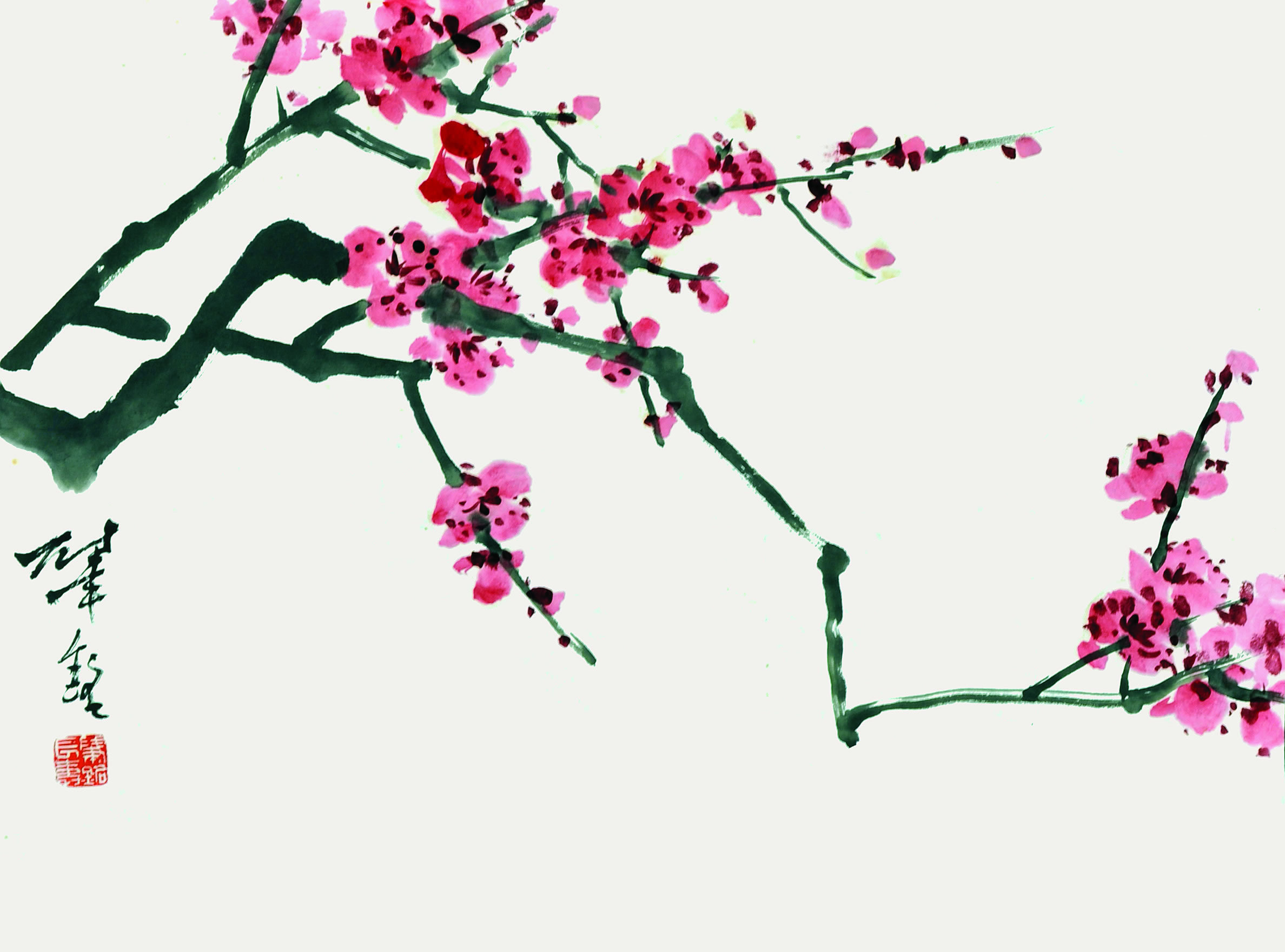 张肇铭	红梅