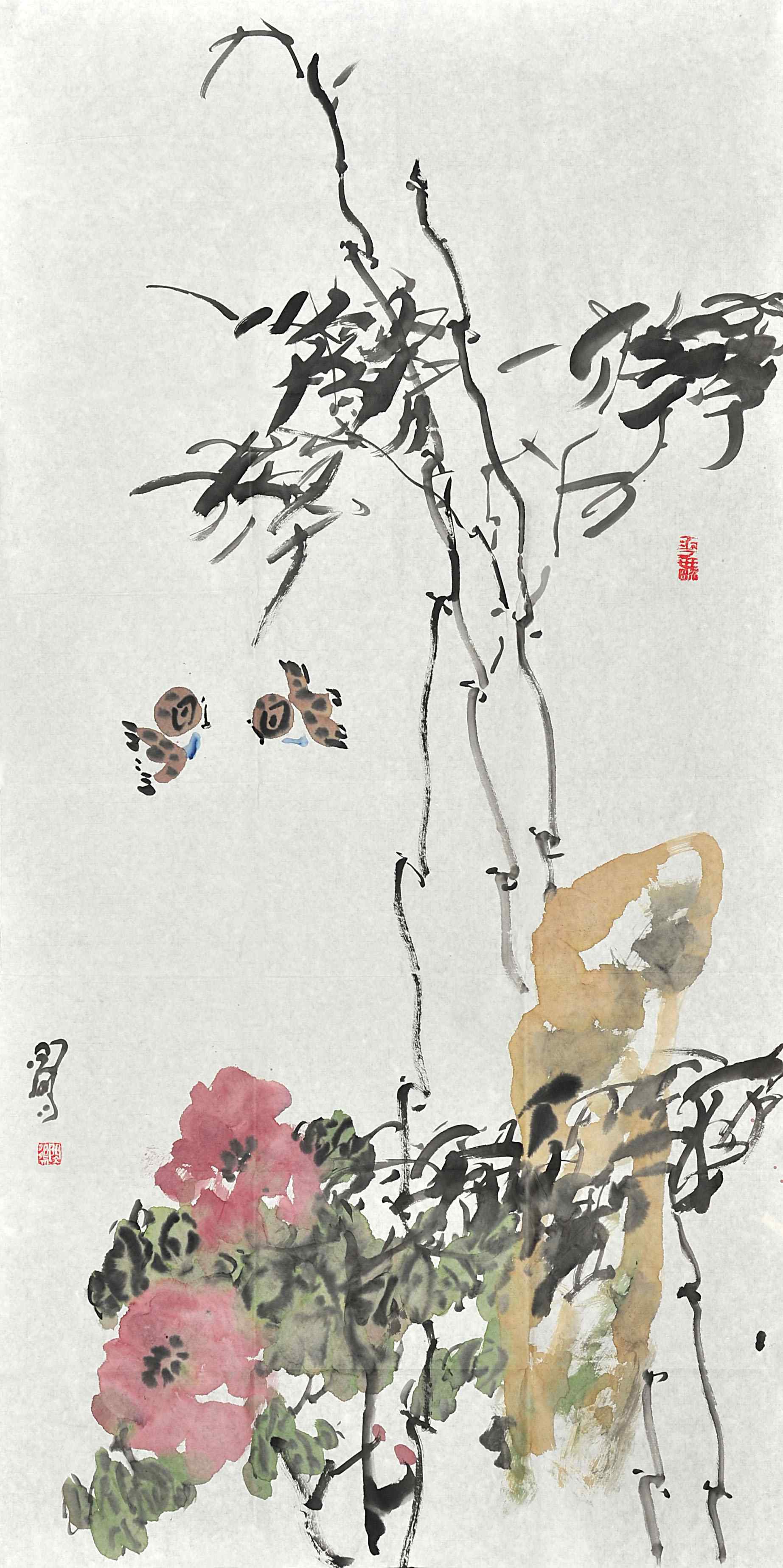 闵鹏  花鸟