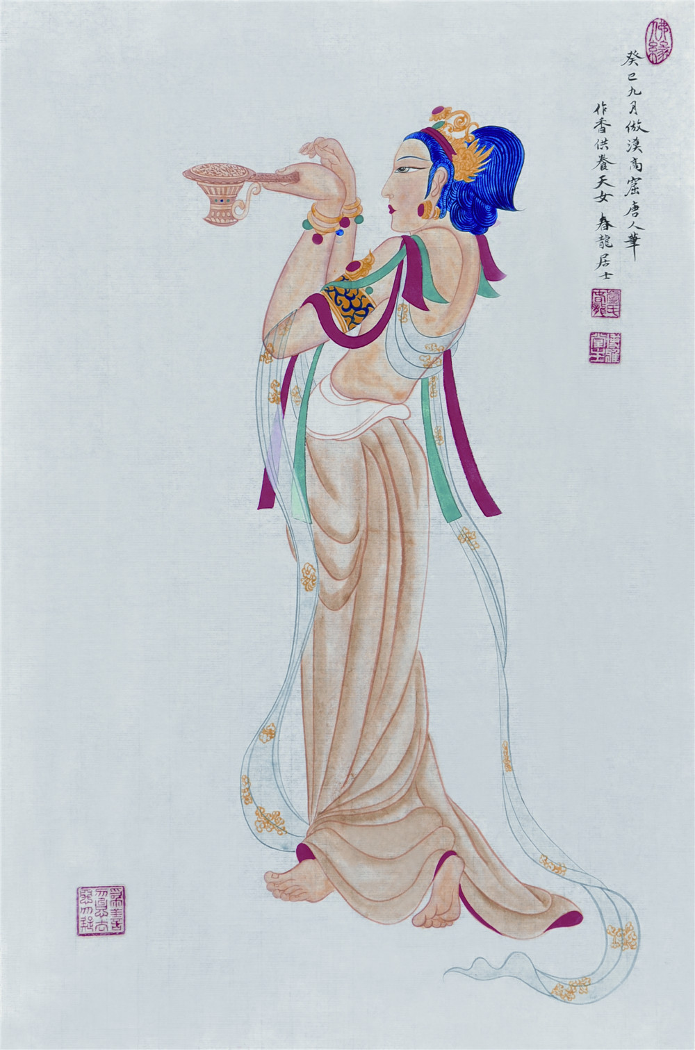 春龙居士 天女 