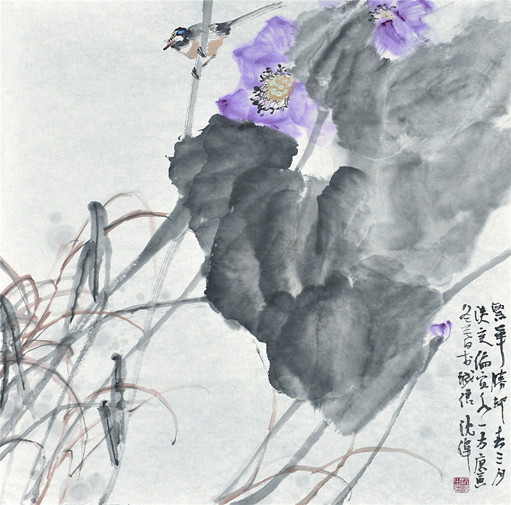 沈伟 花鸟