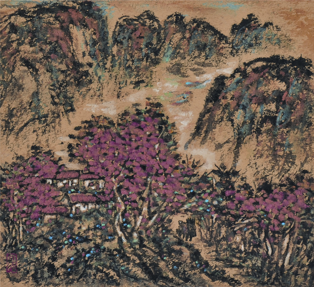 刘文谌 重彩山水 