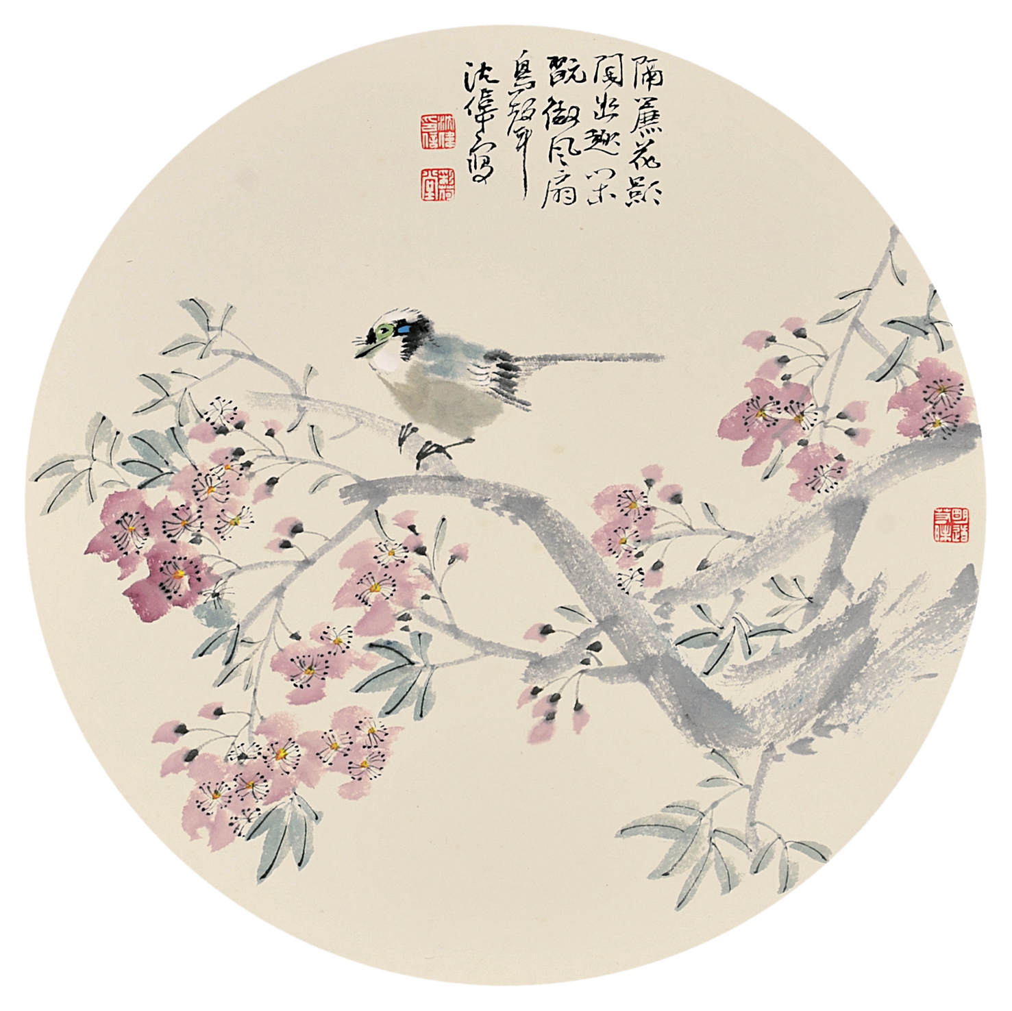 沈伟  扇面  