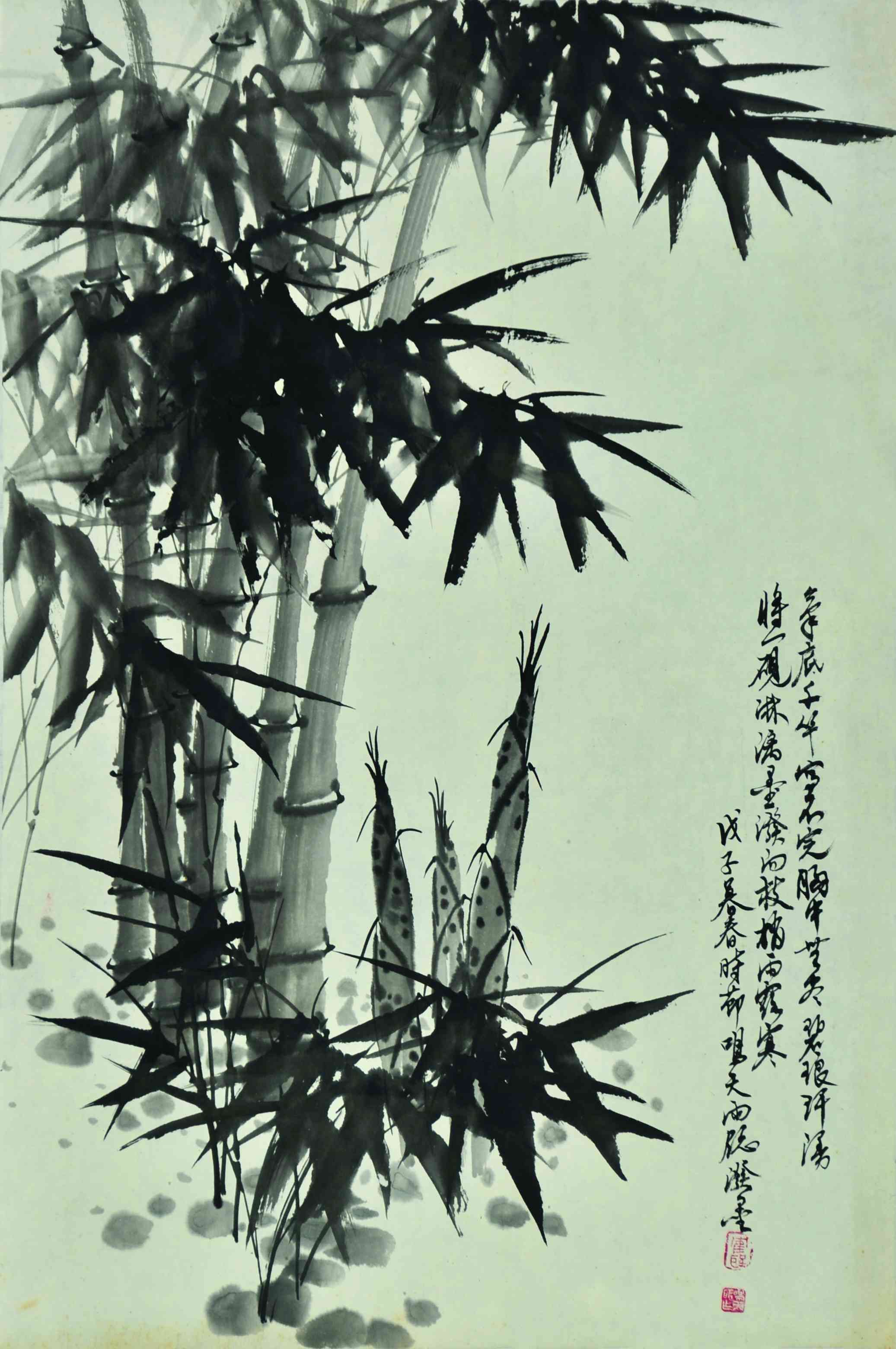 钟鸣天	墨竹