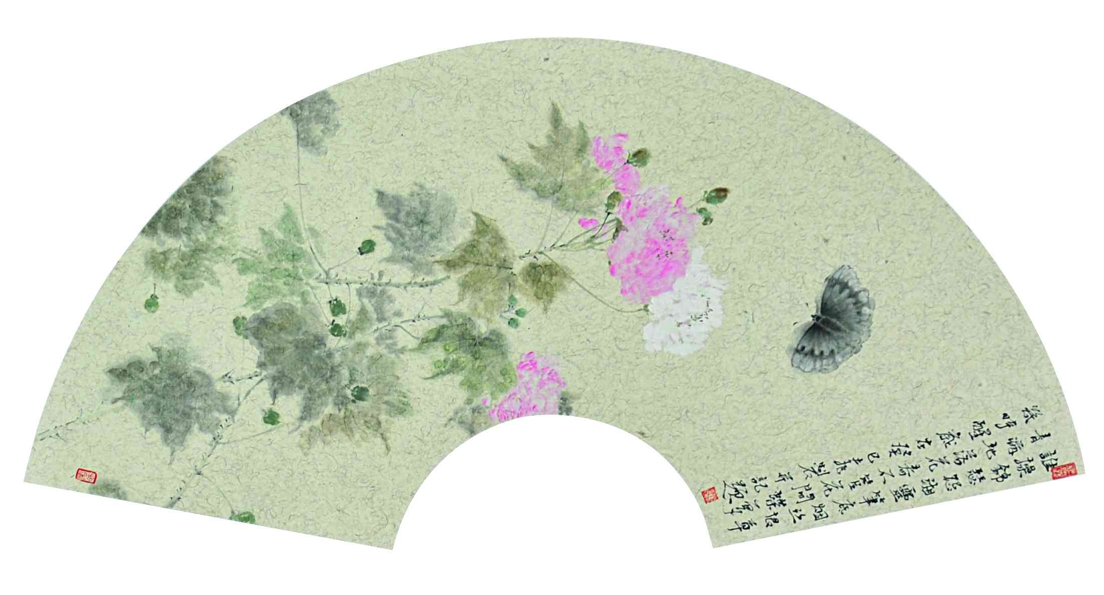 郝孝飞	花鸟扇面二