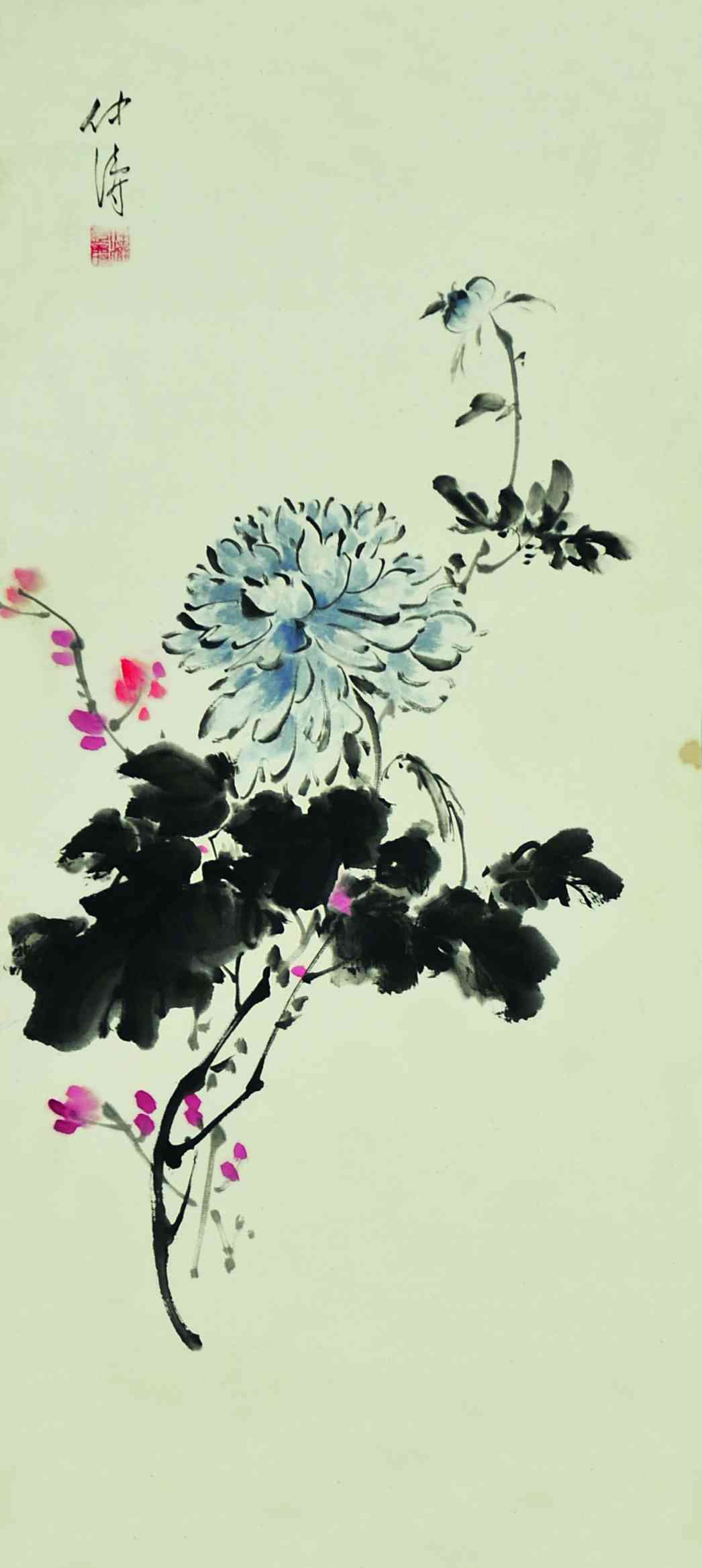240 曾仲涛 花卉四条屏