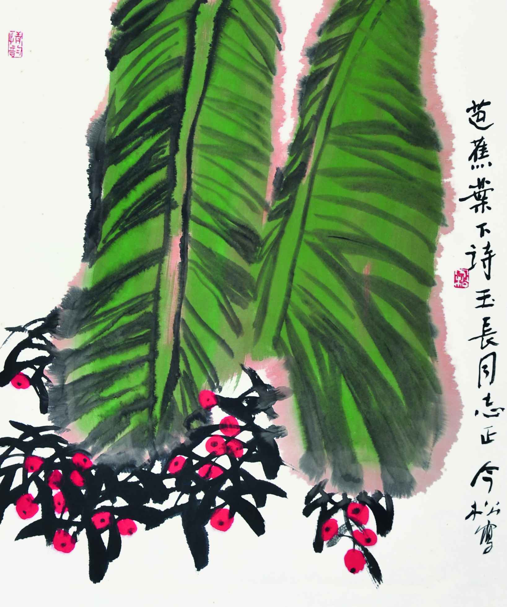131	 冯今松	芭蕉叶下诗