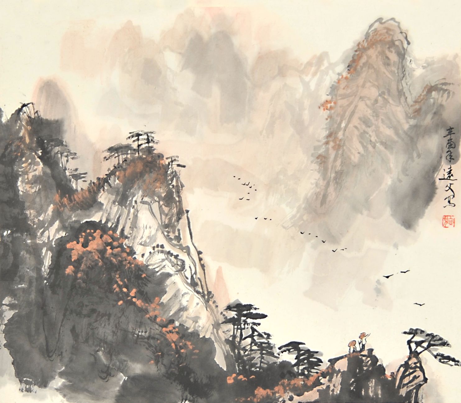 施江城　山水 