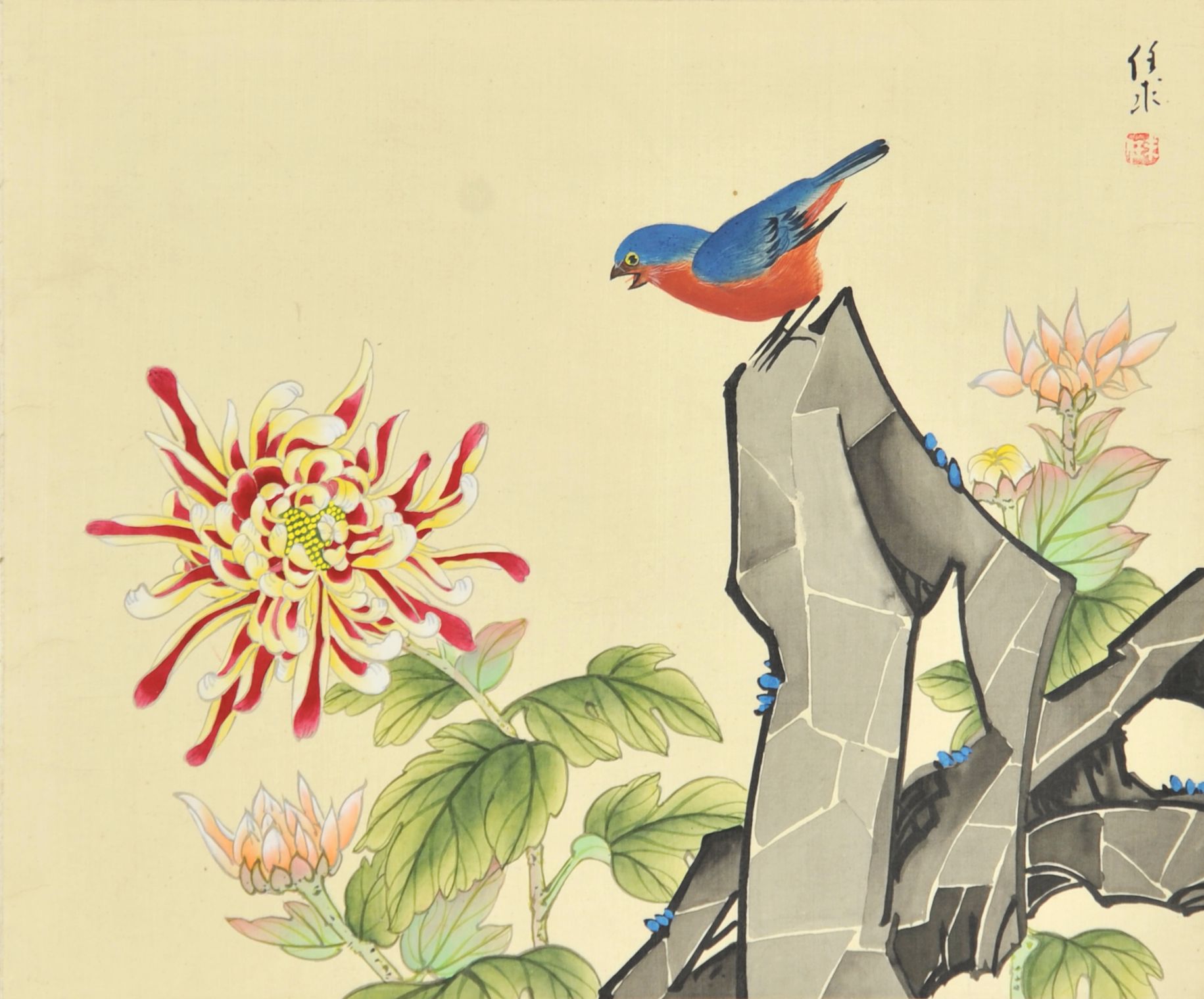  刘任求　花鸟 