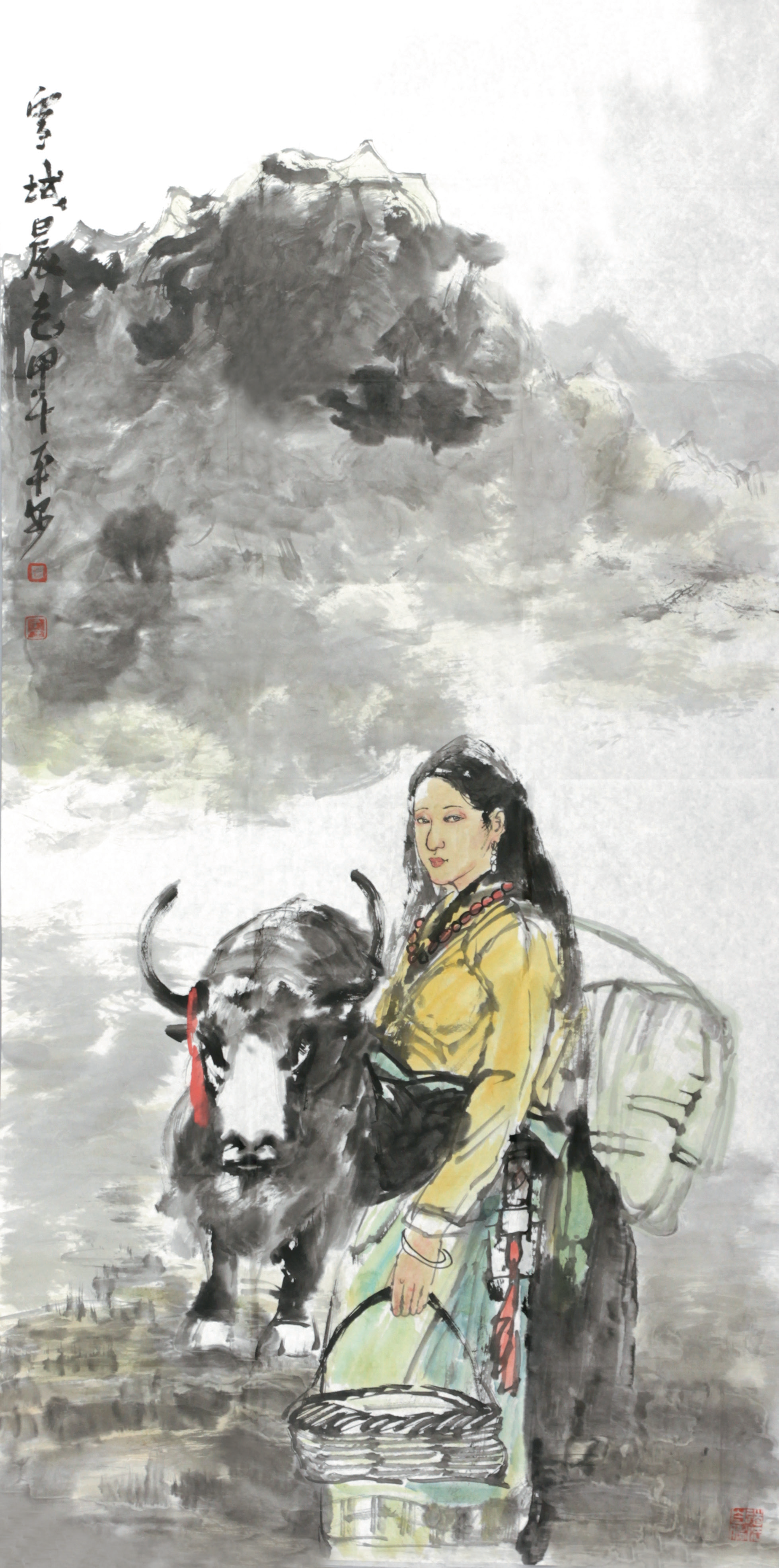 赵平安 雪域晨光