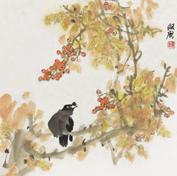 廖连贵  花鸟