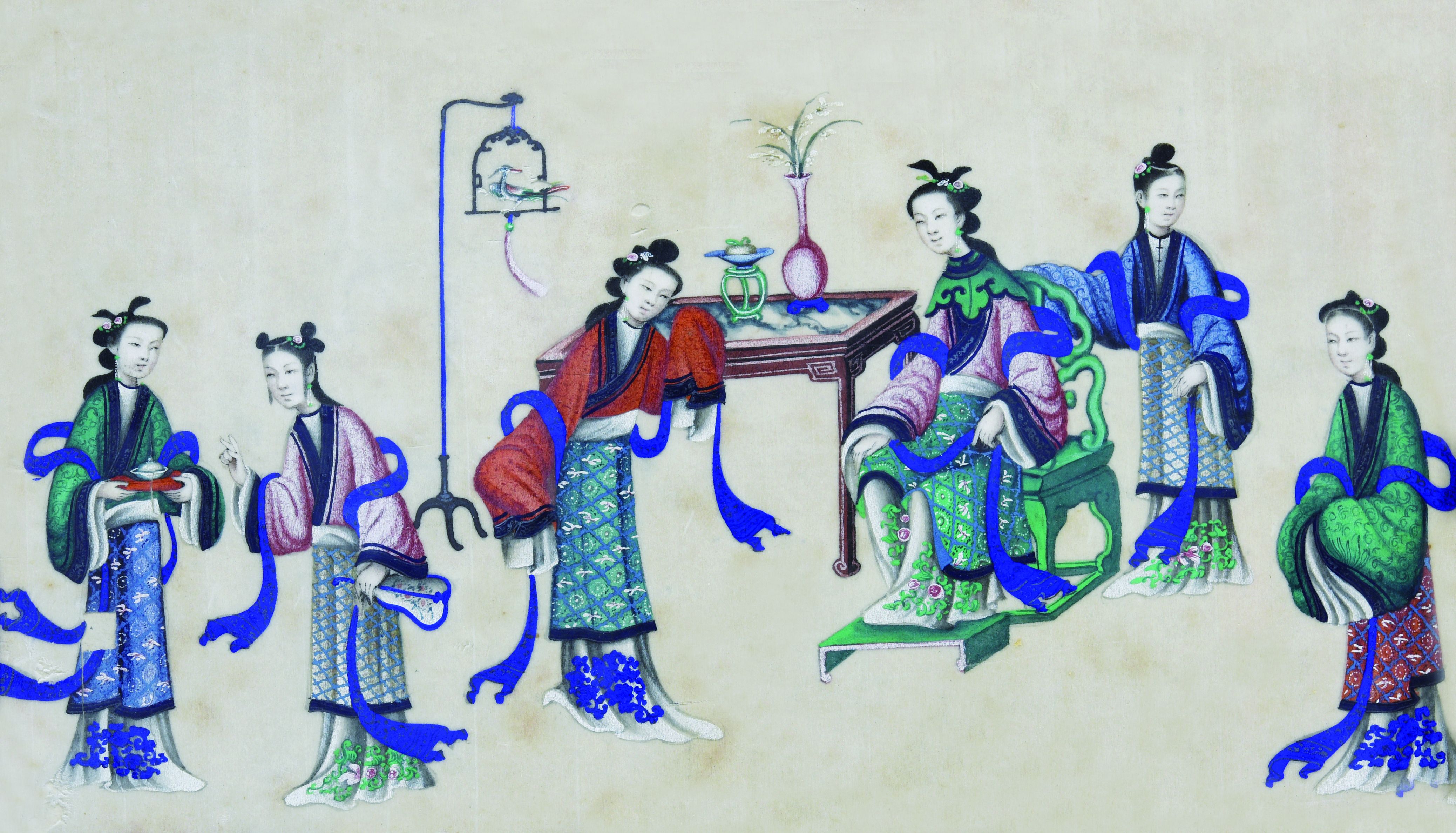 394 清代 仕女图