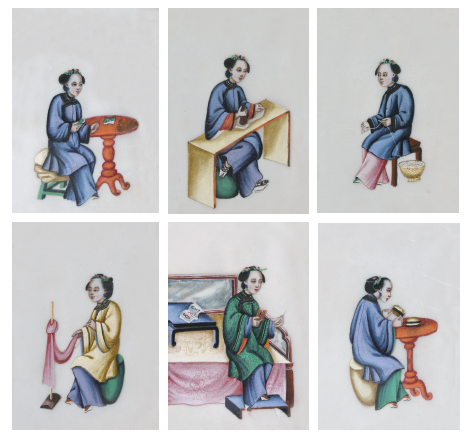 392 清代 人物六幅