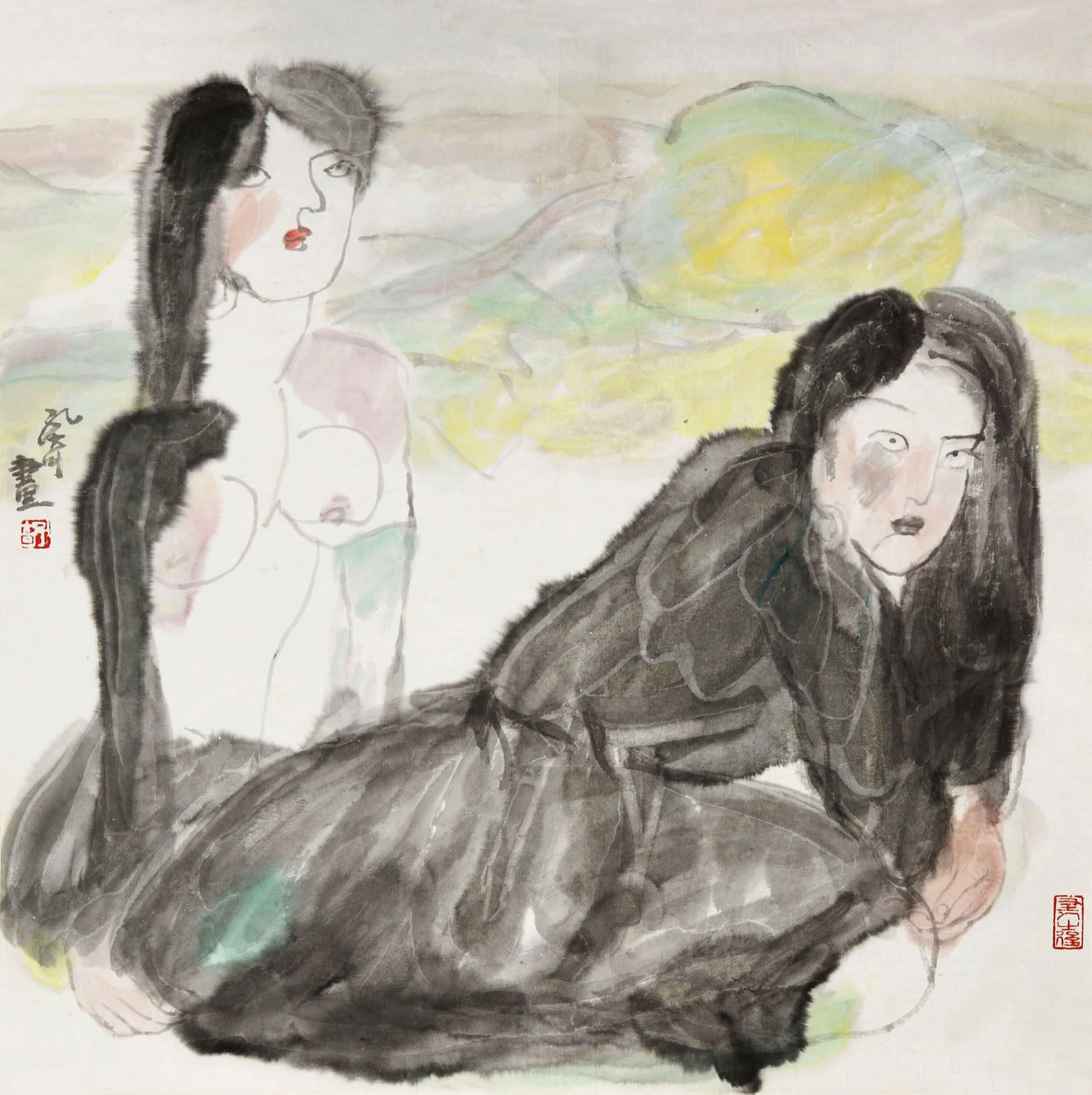 258 孔奇 裸女图