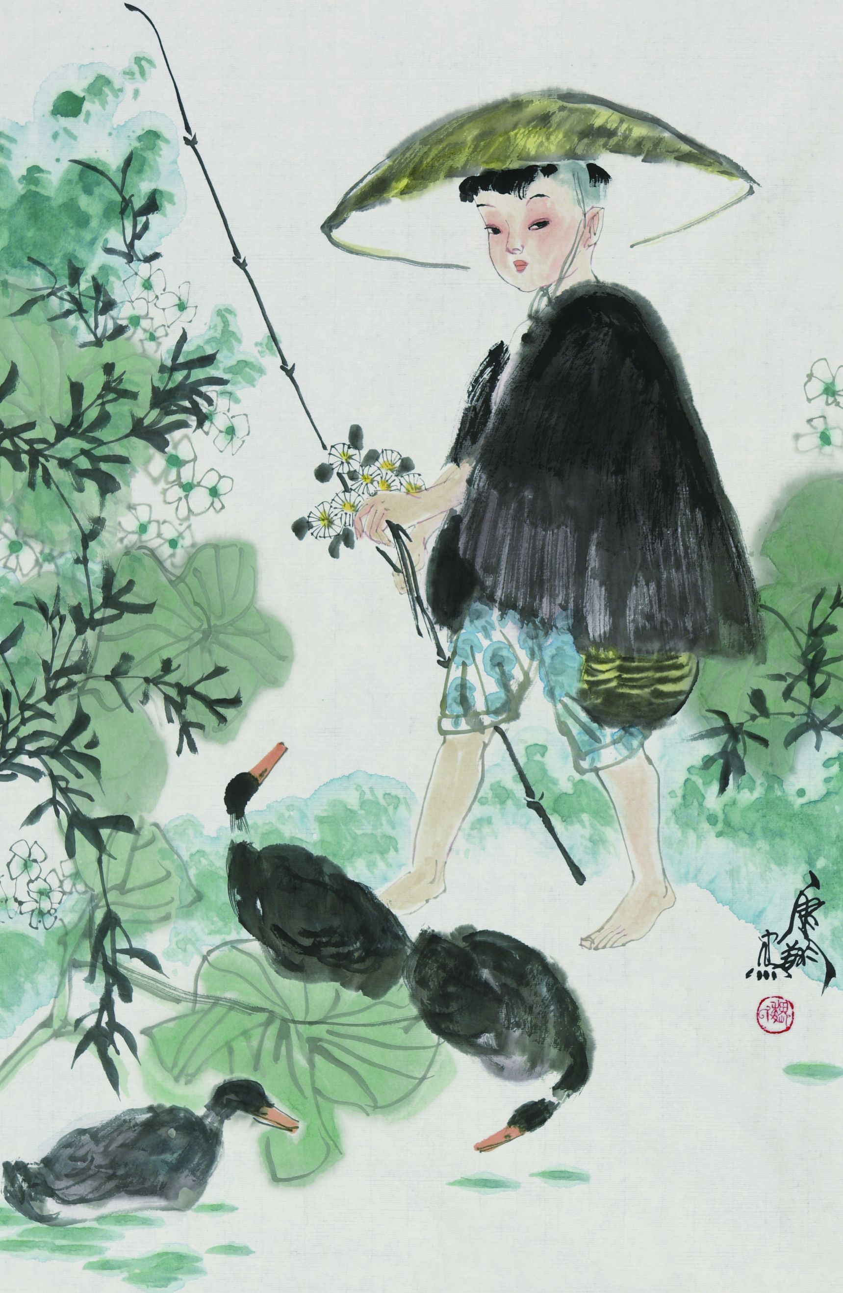 253 魏康翔 人物三幅
