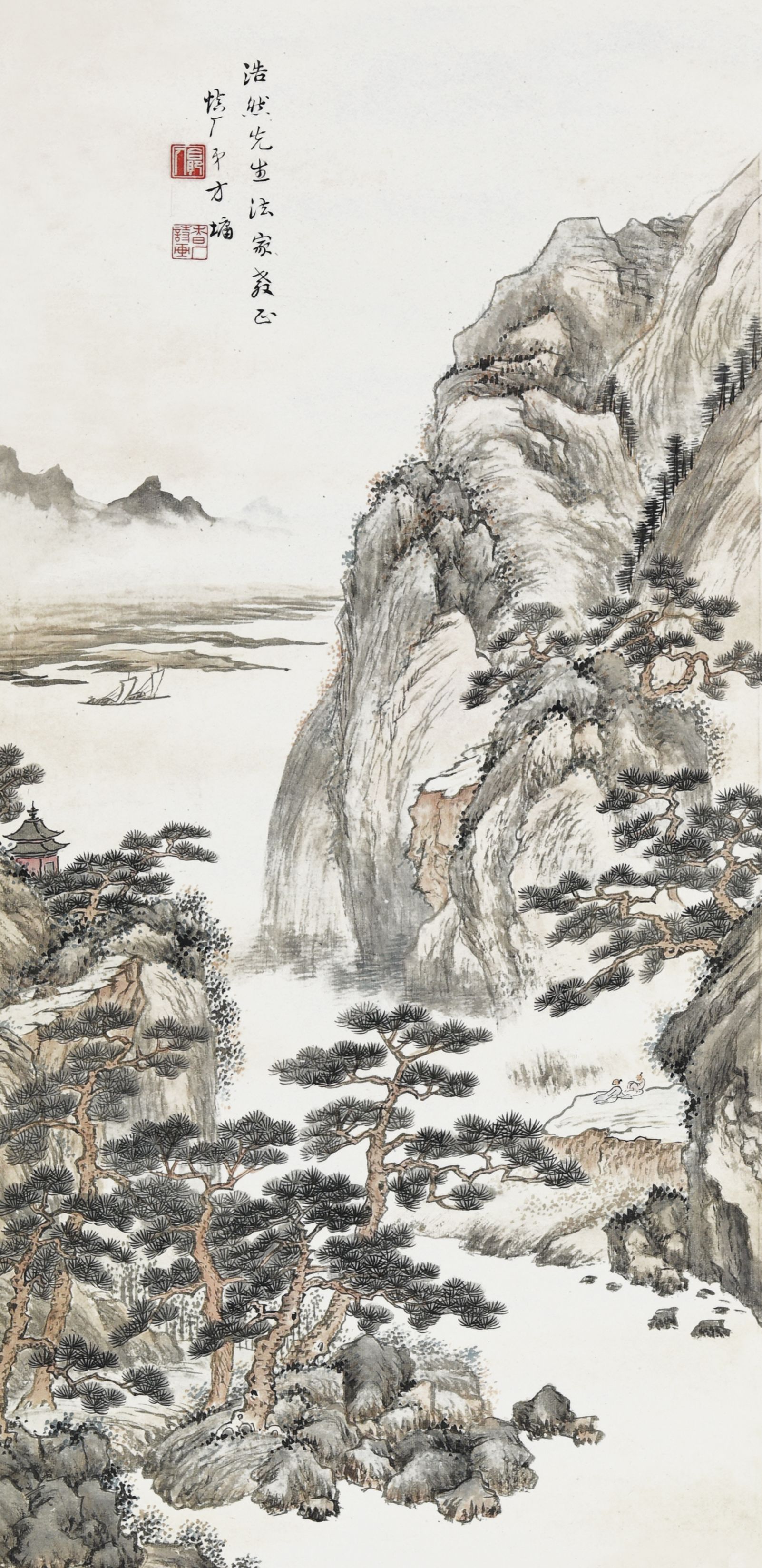 148 方墉 山水