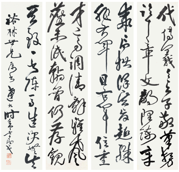 131 陈逵九 四条屏
