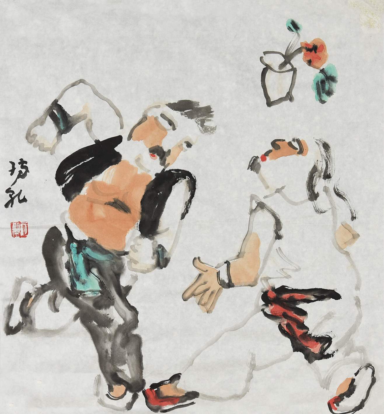 076 钟孺乾 写意人物（九）