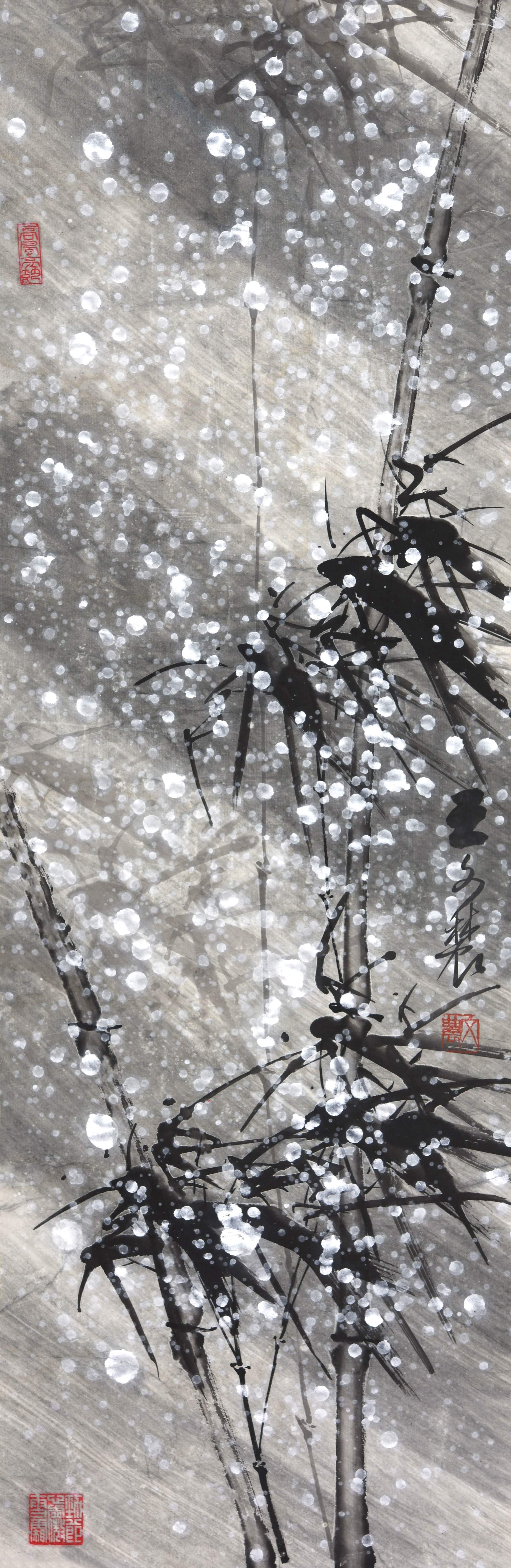 042 王文农 风雪竹