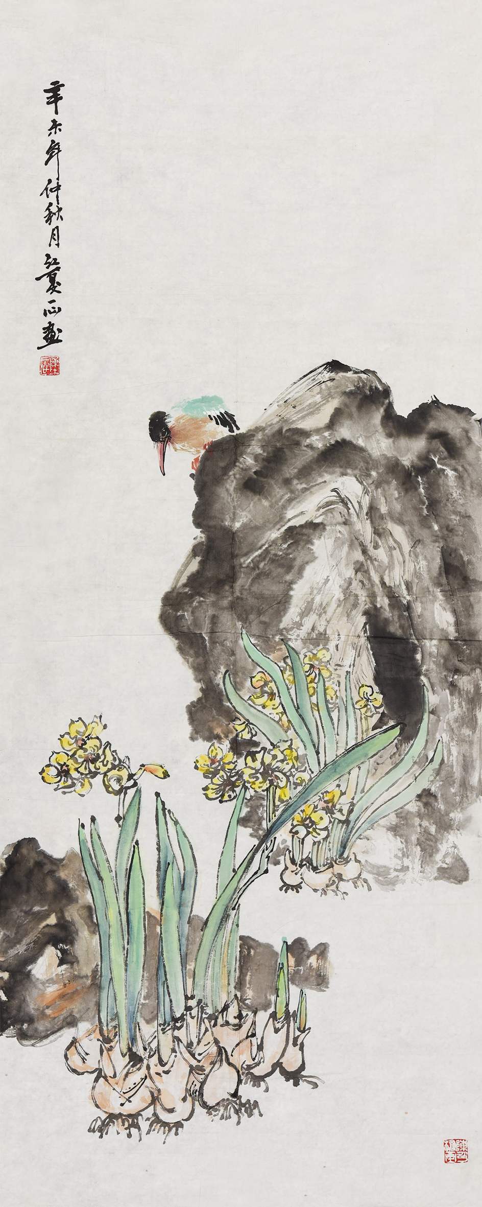 005 陈一心、半石、任德昭、百子等 字画八幅