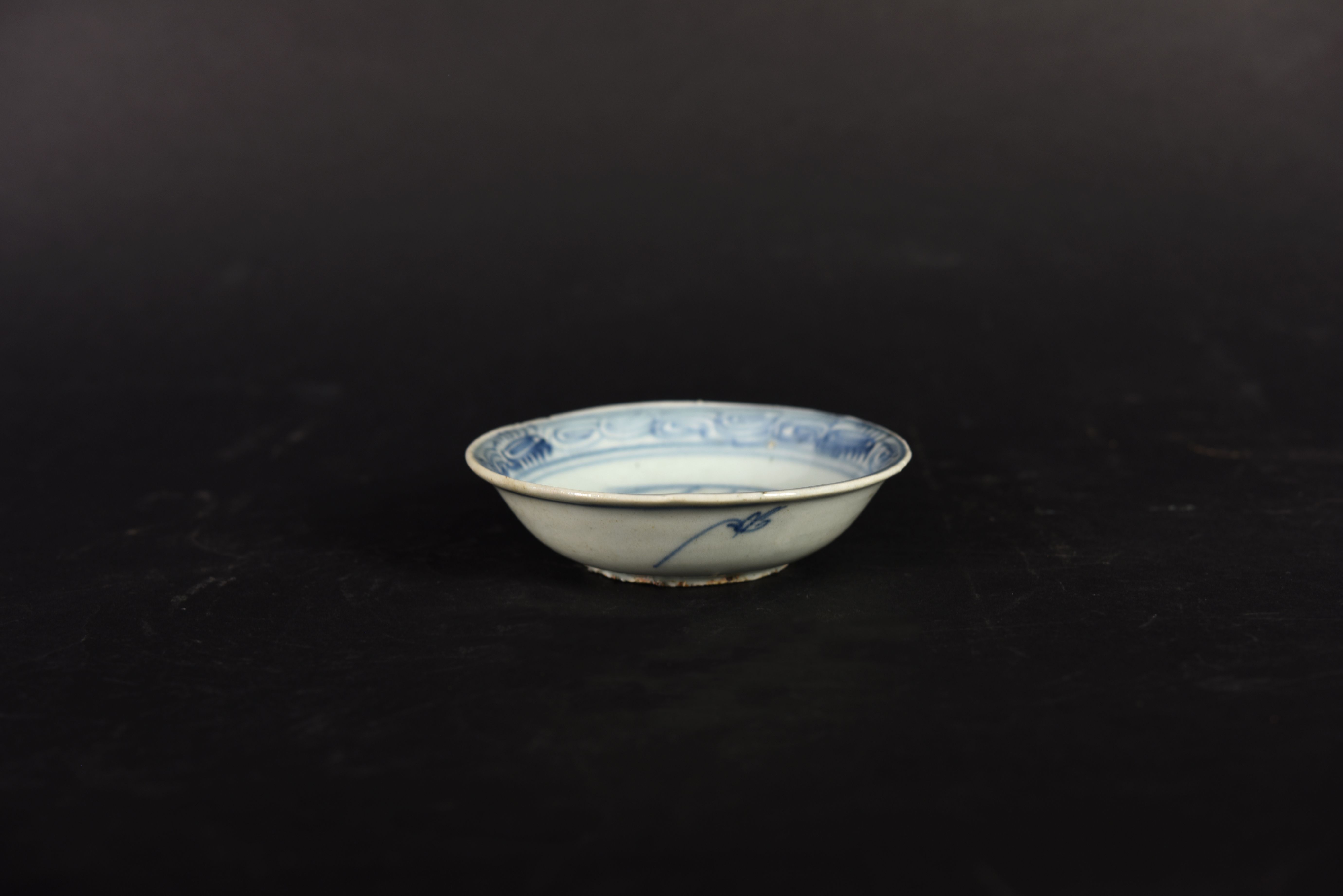 256 青花花鸟纹盏